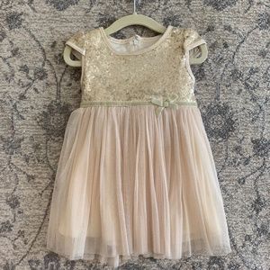 Sugar Plum - Gold Shimmer Dress - Size - 18M